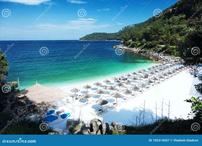 Marble Beach Saliara Beach, Thassos Islands, Greece. Stock Image ... How to make anime in infinite craft